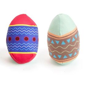 Easter Egg Toys For Pet GREEN And RED Interactive Dog Egg Toy Short-Term Play Design For Aggressive Chewers, Chew Toy With Sounds Modules Squeaky (Option: GREEN and RED)