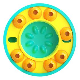 Dog Puzzle Food Feeder Slow Feeding Bowl Interactive Toy Dog Treat Dispensing Toy for IQ Training Mental Enrichment For Small Medium Large Dog Cat (Option: oyBlue)